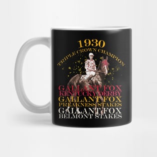 1930 Triple Crown Champion Gallant Fox horse racing design Mug